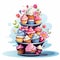 Whimsical Cupcake Tower Inspired by Alice in Wonderland