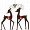 Whimsical Deer with Mistletoe