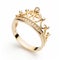 Whimsical Diamond Crown Ring - Inspired By John Wilhelm\\\'s Golden Hues