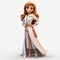 Whimsical Disney Princess 3d Model In Vibrant Cartoon Style