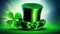 Whimsical Elegance: St. Patrick\'s Day Green Leprechaun Top Hat