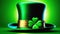 Whimsical Elegance: St. Patrick\'s Day Green Leprechaun Top Hat