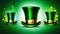 Whimsical Elegance: St. Patrick\'s Day Green Leprechaun Top Hat