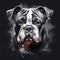 Whimsical English Bulldog Digital Painting By Cordoba Artist