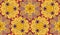 Whimsical ethnic seamless pattern. Vibrant colors. Oriental motif.