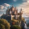 A whimsical fairytale castle in the clouds, with turrets and spires reaching towards the sky, embodying fantasy and imagination3