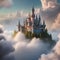 A whimsical fairytale castle in the clouds, with turrets and spires reaching towards the sky, embodying fantasy and imagination5