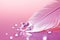 Whimsical Feather on a Playful Pink Background: A Must-See Image!