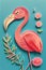 Whimsical Flamingo Creation