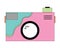 Whimsical Flat Illustration Camera