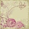 Whimsical floral background