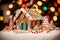 Whimsical Gingerbread House Kits Build Your Own Edible Holiday Wonderland.AI Generated