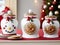 Whimsical Gingerbread Man Cookie Jars Delightful and Festive Storage.AI Generated