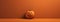 Whimsical Halloween Fun: A Playful Jack-o\\\'-Lantern Grinning Against an Orange Backdrop of Delight AI generated