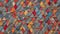 Whimsical Harmony: Harlequin Mosaic Slate Delight. AI generate