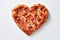Whimsical Heart shaped pizza. Generate Ai