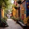 Whimsical and Hidden Alleyway in Budapest