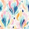 Whimsical Ikat With Pastel Colors