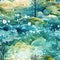 Whimsical illustration of a water and tree forest (tiled)