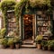 Whimsical image of hidden gem in London: Charming antique bookstore in a hidden alleyway