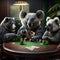 Whimsical Koala Poker Night