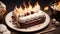 Whimsical Marshmallow Hot Dog A Sweet Twist for National Toasted Marshmallow Day.AI Generated