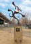 Whimsical metal dog sculpture, Bark Park Central, Deep Ellum, Texas