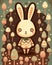 Whimsical Nightmare Bunny Scary Cute Easter Halloween Characters Generative AI