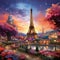 Whimsical Paris: Blending Iconic Landmarks with Fantasy