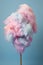 Whimsical Pastel Puffs: The Sweet Allure of Cotton Candy Dreams. Generative AI