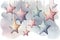 Whimsical Pastel Stars on a String for Dreamy Invitations.