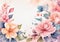 Whimsical Petal Dreams: Hand-Drawn Floral Elegance
