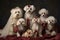 Whimsical Puppies in Wedding Finery, Generative AI