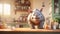 Whimsical Rhino In A Disney-inspired Kitchen