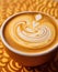 Whimsical Starry Latte Art on a Light Canvas Coffee Cup AI Generated