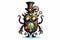 Whimsical Steampunk Beast: Industrial Magic