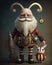 Whimsical Steampunk Santa Claus Easter Bunny Cute Diesel Punk Christmas Generative AI
