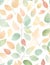 Whimsical Summer Delight: Repeated Watercolor Foliage Pattern