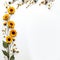 Whimsical Sunflower Delight Open White Space