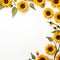 Whimsical Sunflower Frame Artistry Unveiled