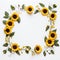 Whimsical Sunflower Frame Artistry Unveiled