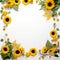 Whimsical Sunflower Frame Creative Expression