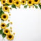 Whimsical Sunflower Frame Open Creativity