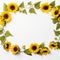 Whimsical Sunflower Frame Your Creative Haven