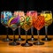 Whimsical Tokens: Custom Painted Wine Glasses
