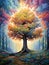 Whimsical Tree Painting