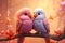 Whimsical Valentines Day Love Birds designs
