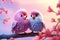 Whimsical Valentines Day Love Birds designs