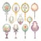 Whimsical Watercolor Botanical Mirrors And Accessories