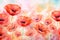 Whimsical Watercolor poppies illustration. Generate Ai